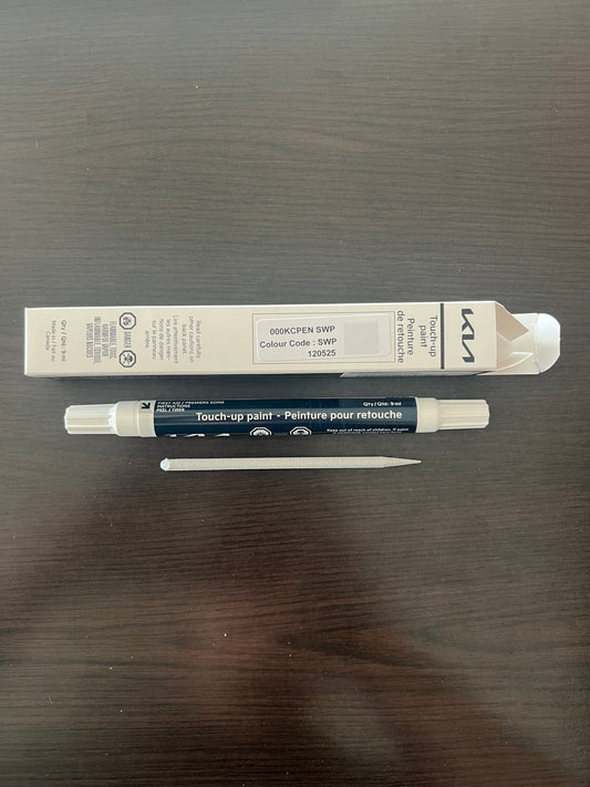 Kia touchup paint pen snow white pearl SWP
