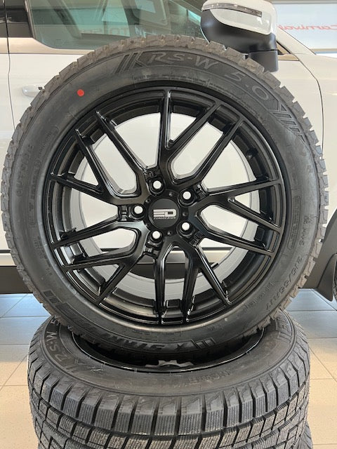 215 55r17 Snow Tire Package (Black Alloy) - 2021-2024 K5