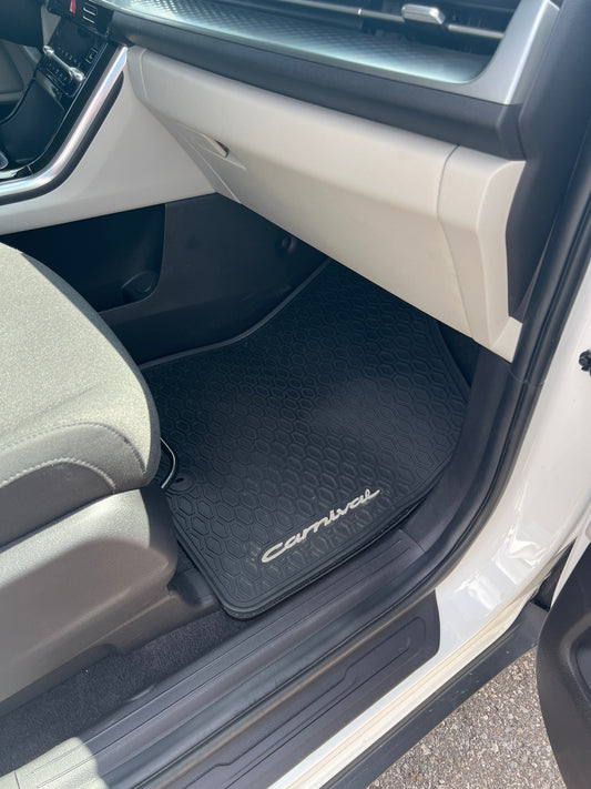 FREE SHIP Kia All-Weather Floor Mats - 2025-2026 Carnival Hybrid (HEV) 8-passenger R0F13AP200