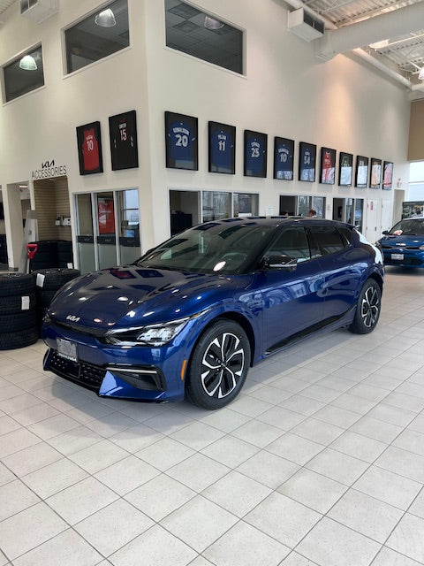 Kia EV6 yacht blue DU3 Orangeville kia