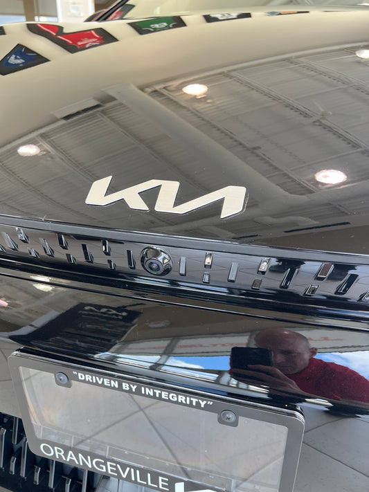 FREE SHIP Front and Rear Kia Emblem Blackout Kit - 2022-2025 EV6 EV6-BlkEmb