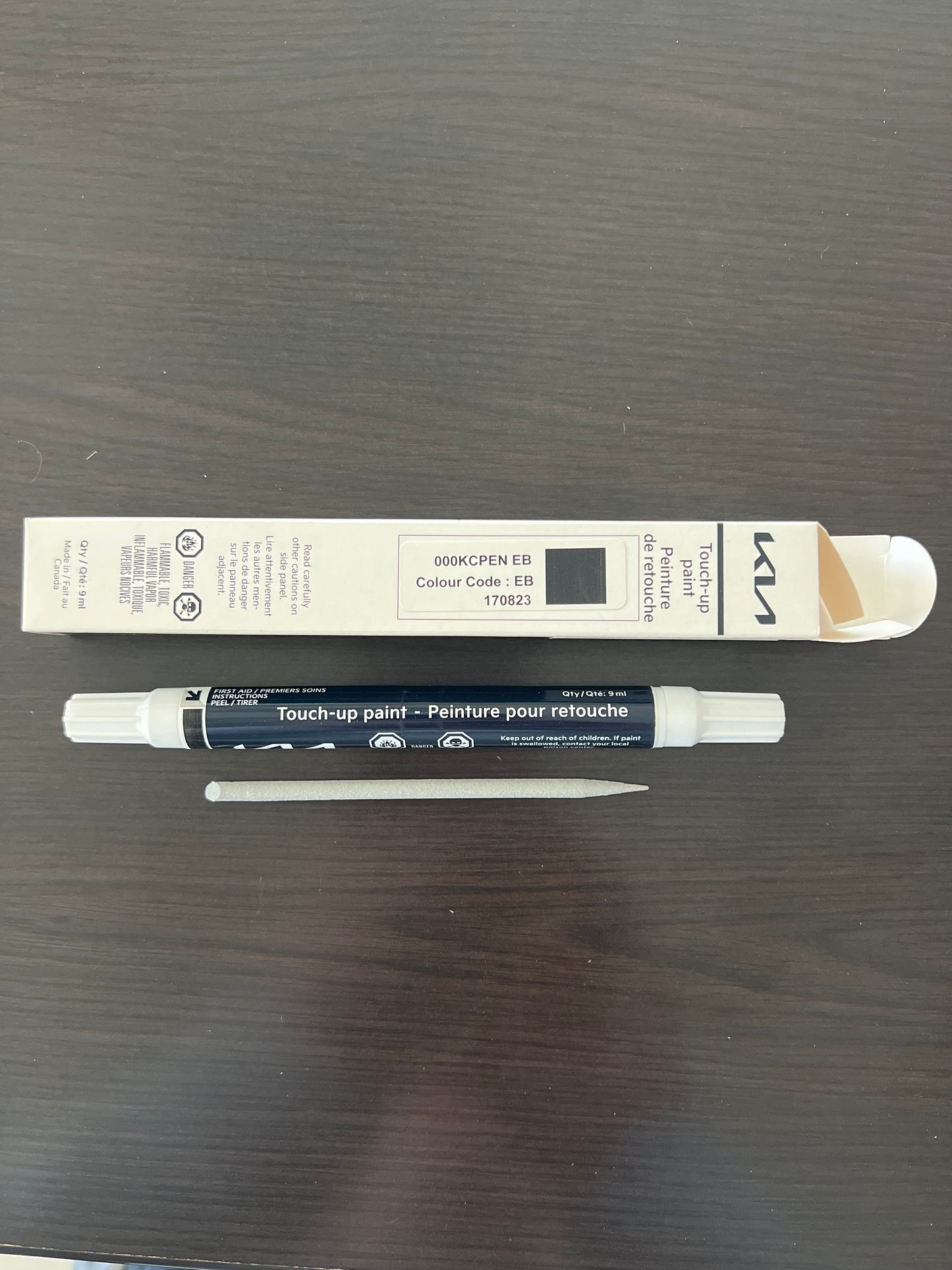 Kia Canada Orangeville Kia touchup paint pen Ebony black eb kia Optima