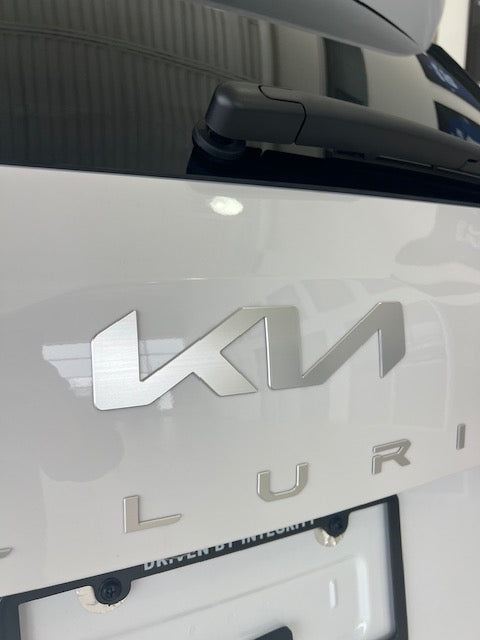 FREE SHIP Front and Rear Kia Emblem Blackout Kit - 2022-2025 Telluride Tell-BlkEmb