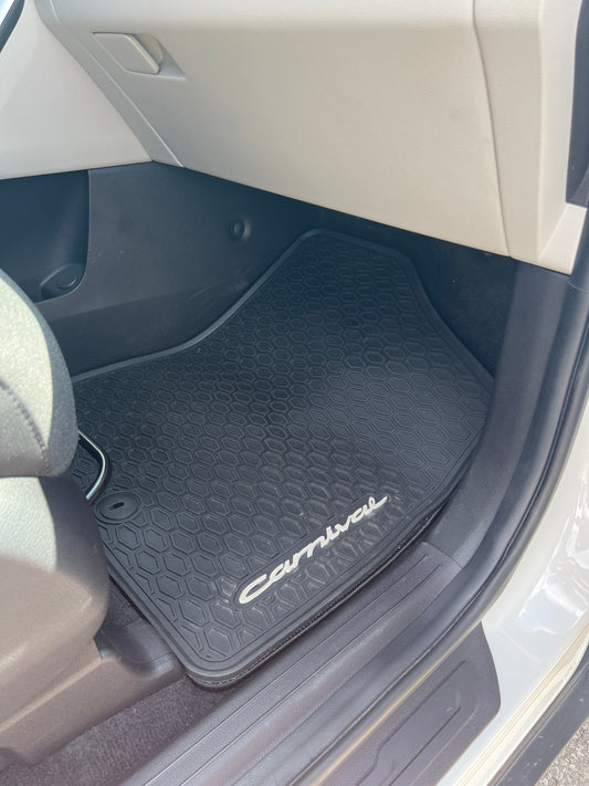 FREE SHIP Kia All-Weather Floor Mats - 2025-2026 Carnival Hybrid (HEV) 7-passenger R0F13AP300