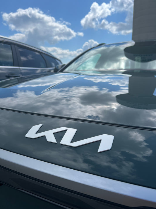 FREE SHIP Front and Rear Kia Emblem Blackout Kit - 2023-2026 Niro Hybrid (HEV) NirH-BlkEmb