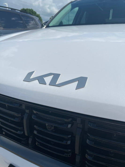 FREE SHIP Front and Rear Kia Emblem Blackout Kit - 2022-2026 Sorento Hybrid (HEV) SorH-BlkEmb