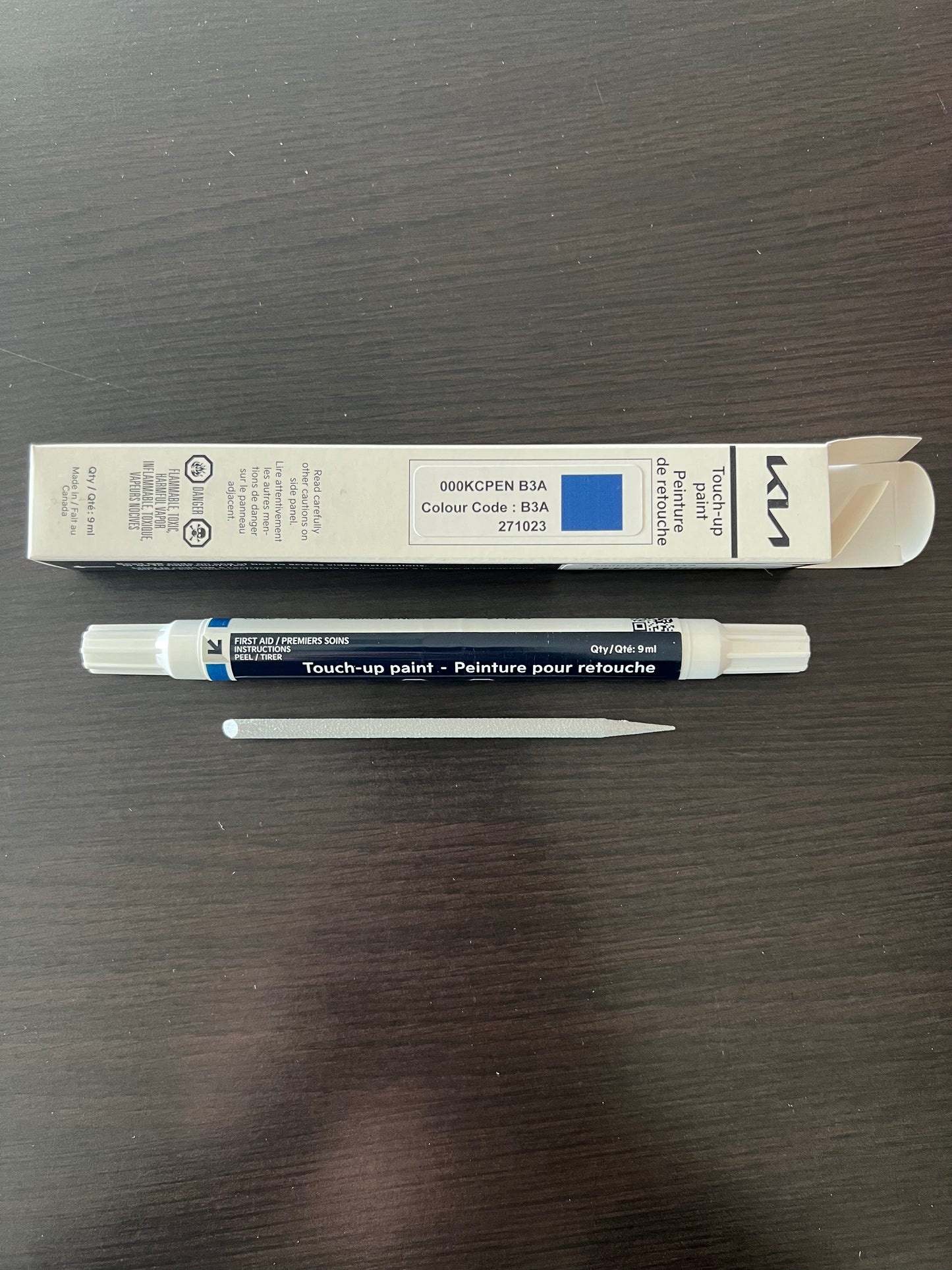 Kia touchup paint pen Neptune blue B3A Seltos
