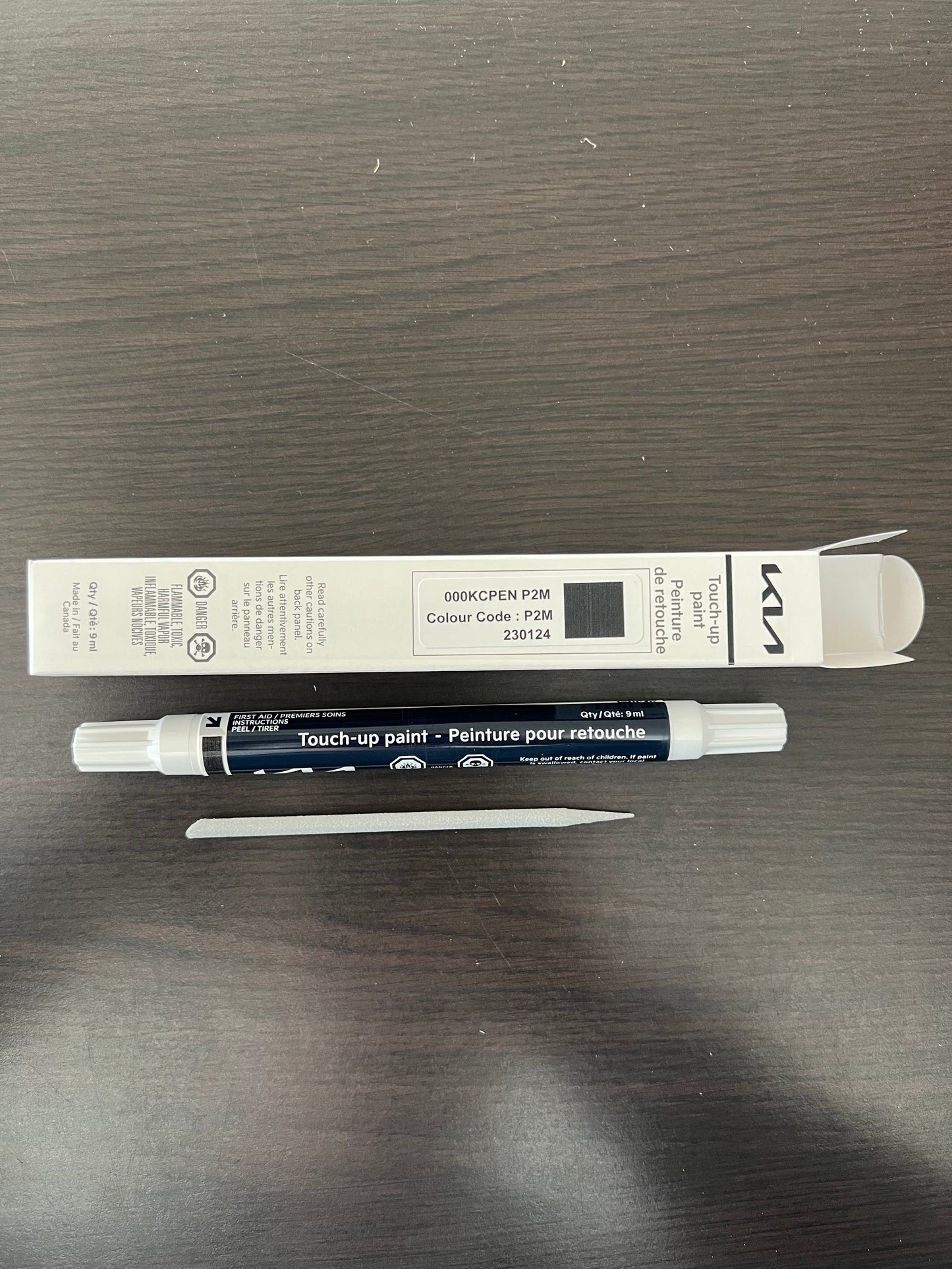 Kia touchup paint pen panthera metal thunder grey Canada Orangeville Kia