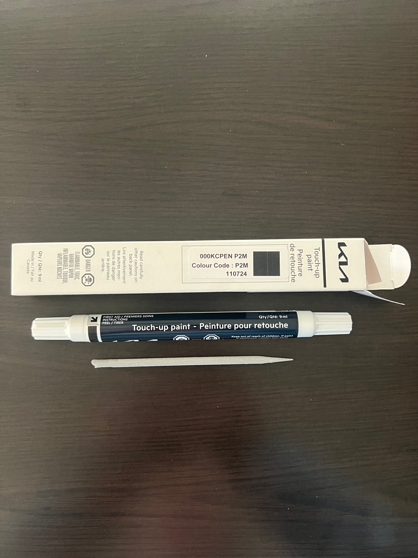 Kia touchup paint pen panthera metal thunder grey Canada Orangeville Kia