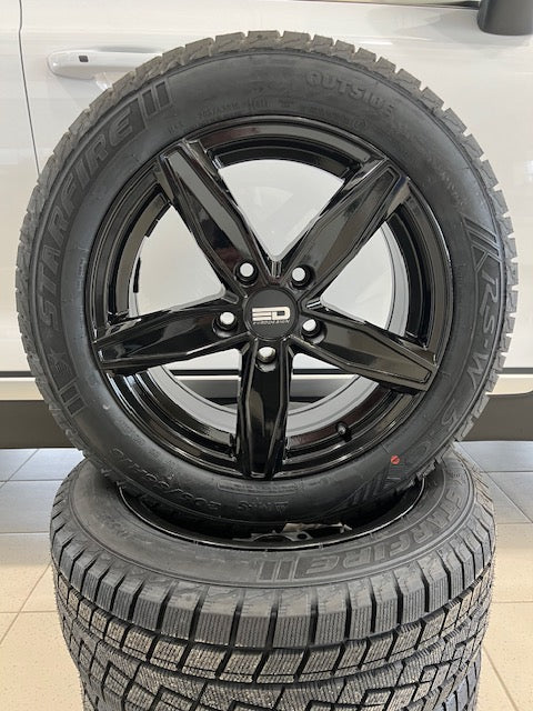 205 55r16 Snow Tire Package (Black Alloy) 2020-2024 Forte 5 WINTER3-FOR