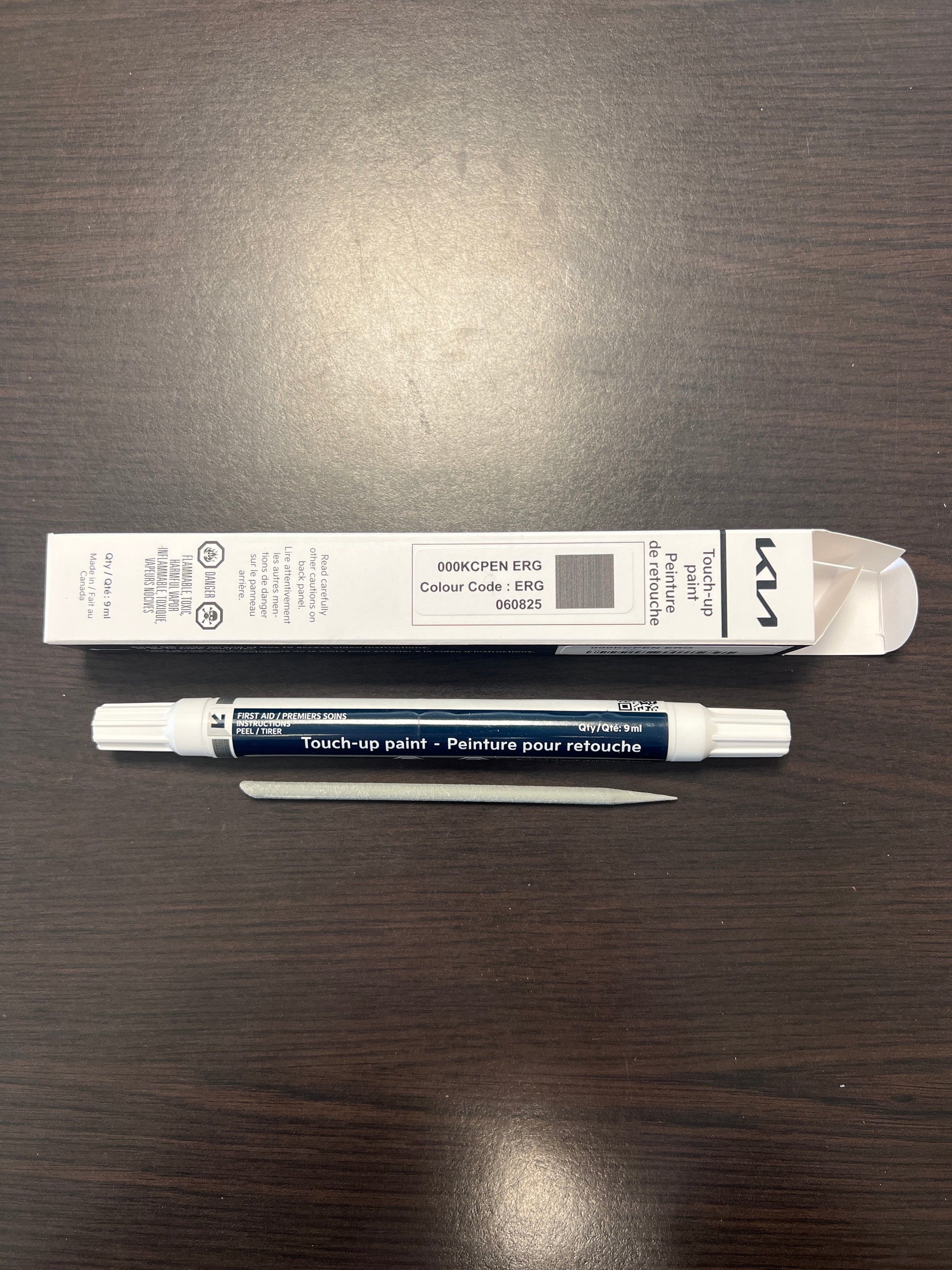 Kia Canada touchup paint pen, Orangeville Kia everlasting Gray ERG paint code