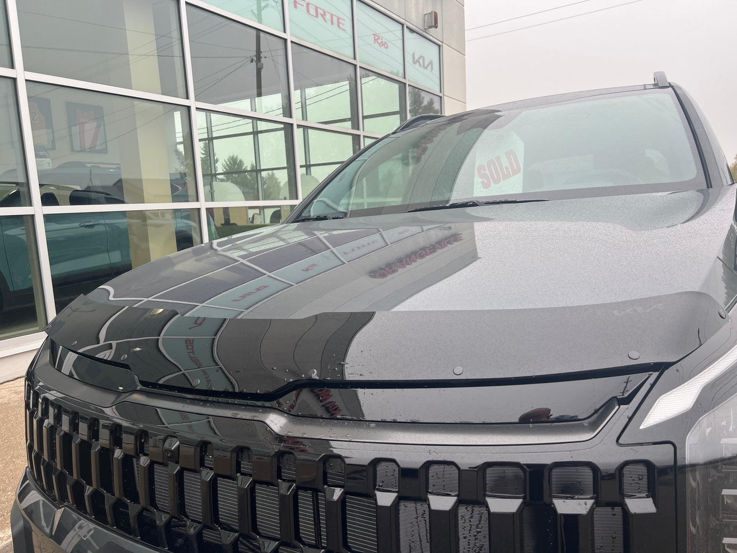 Kia Sportage HEV Hybrid EX EX premium SX hood deflector tinted plastic