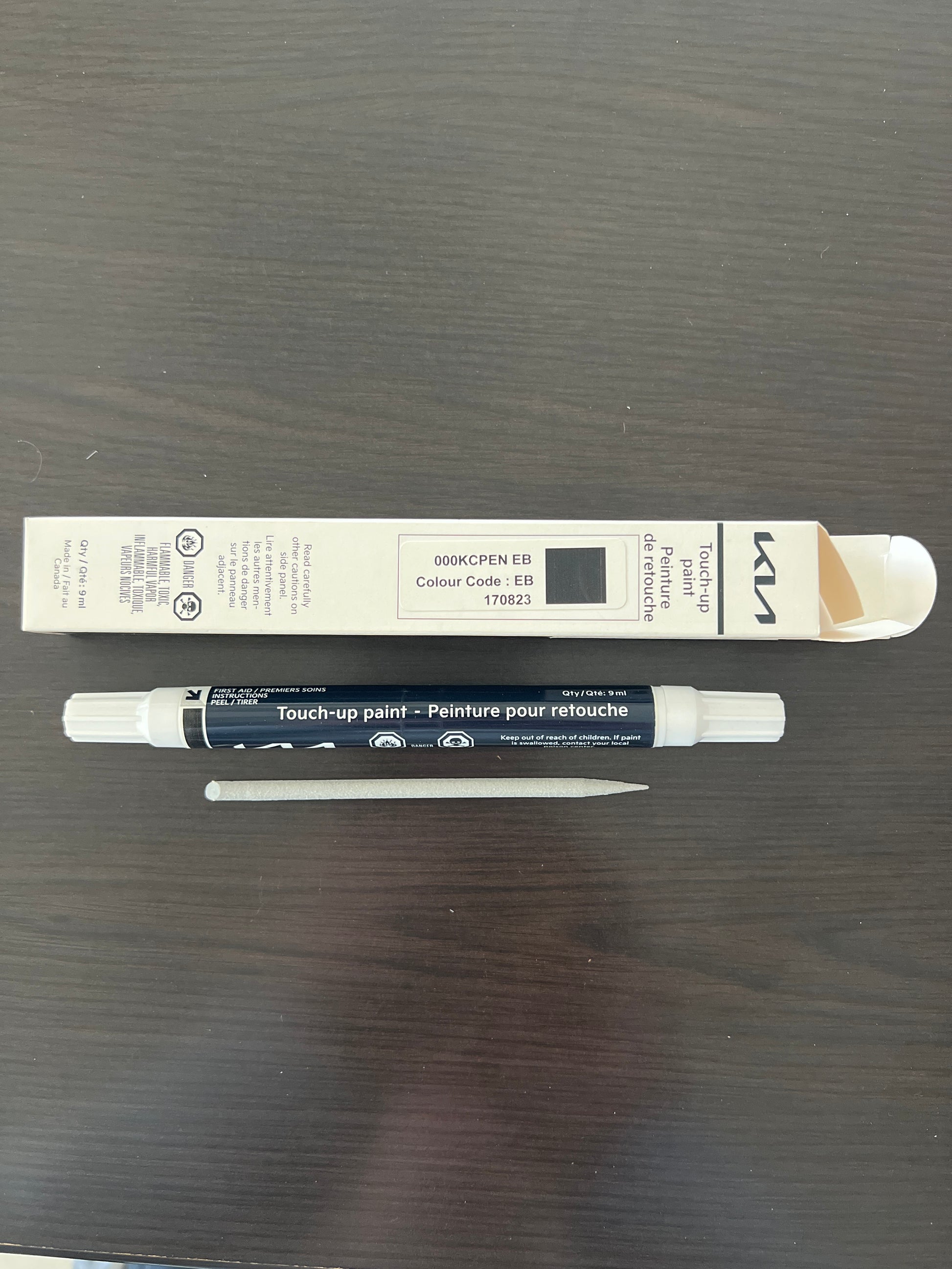 Kia Canada Orangeville Kia touchup paint pen Ebony black eb kia Optima