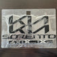 FREE SHIP Front and Rear Kia Emblem Blackout Kit - 2022-2025 Sorento Sore-BlkEmb