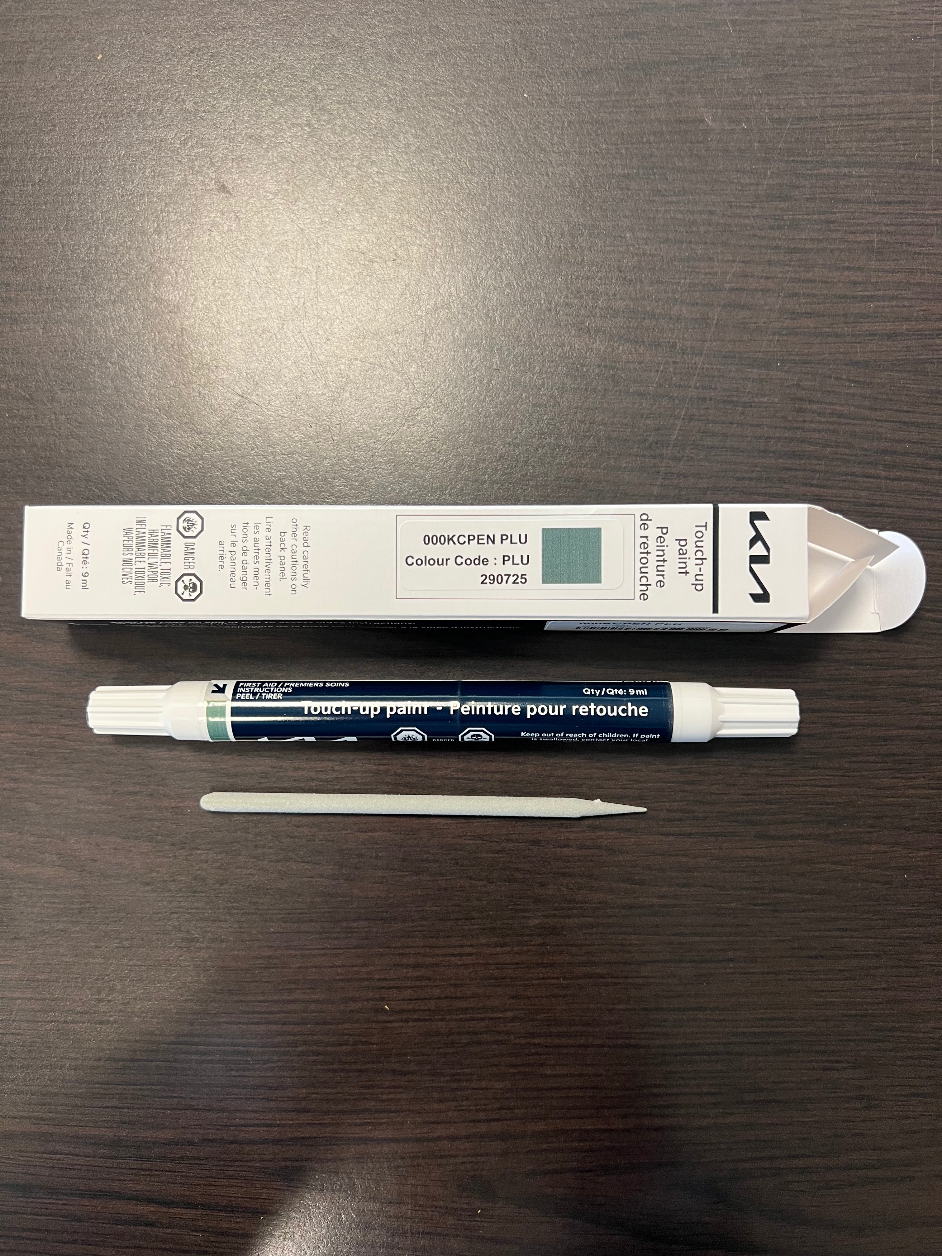 Kia Canada touch up paint pen pluton blue PLU stone chips