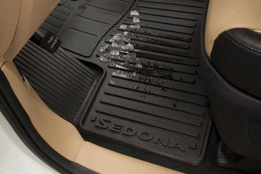 FREE SHIP Kia All-Weather Floor Mats - 2015-2021 Sedona 7-passenger A9113ADH02